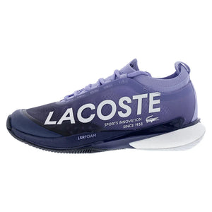 Women`s AG-LT25 Lite Tennis Shoes Light Purple and Navy Footwear Lacoste