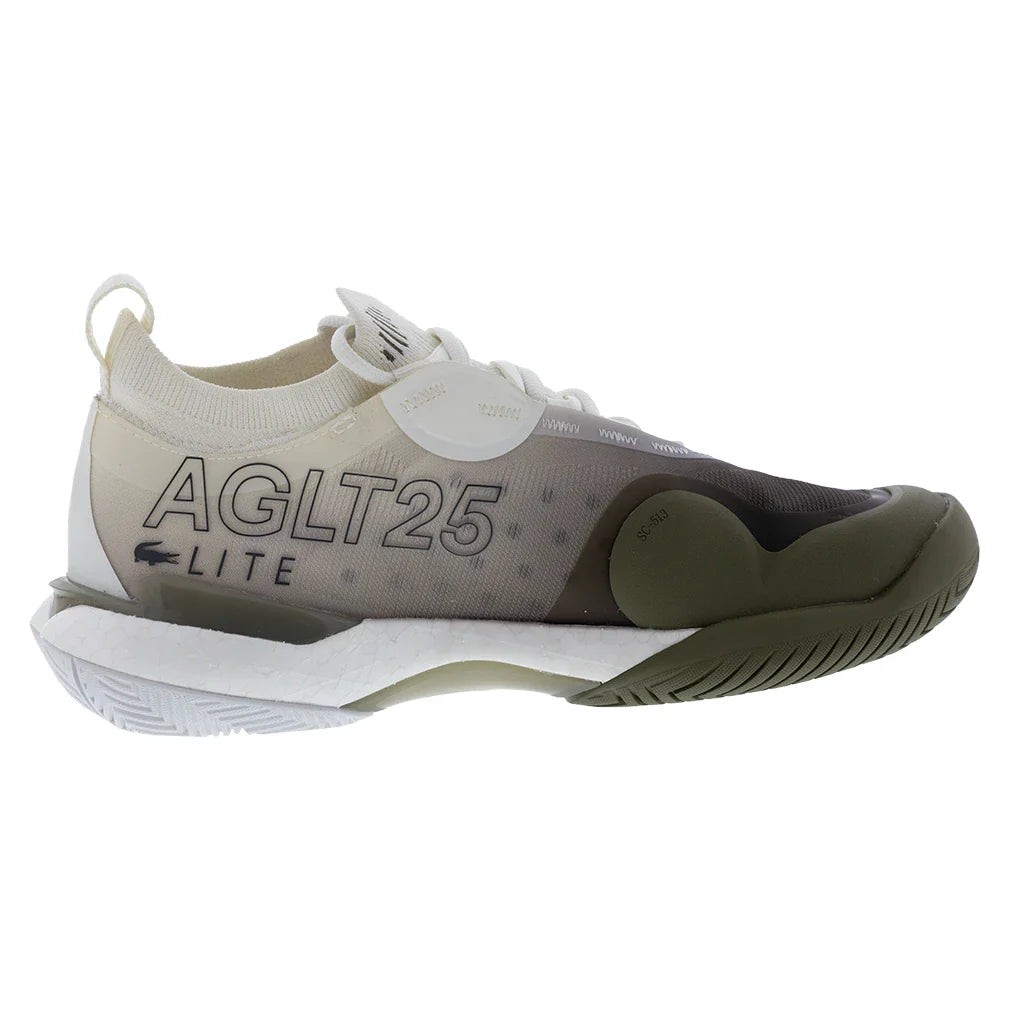 Women`s AG-LT25 Lite Tennis Shoes Off White and Khaki Footwear Lacoste