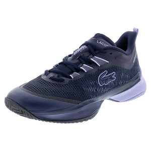 Women`s AG-LT23 Ultra Tennis Shoes Navy and Light Purple Footwear Lacoste