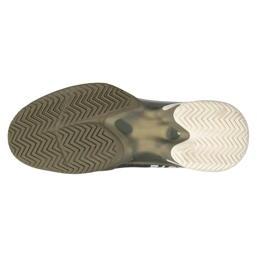 Men`s AG-LT23 Ultra Tennis Shoes Khaki and Off White Footwear Lacoste