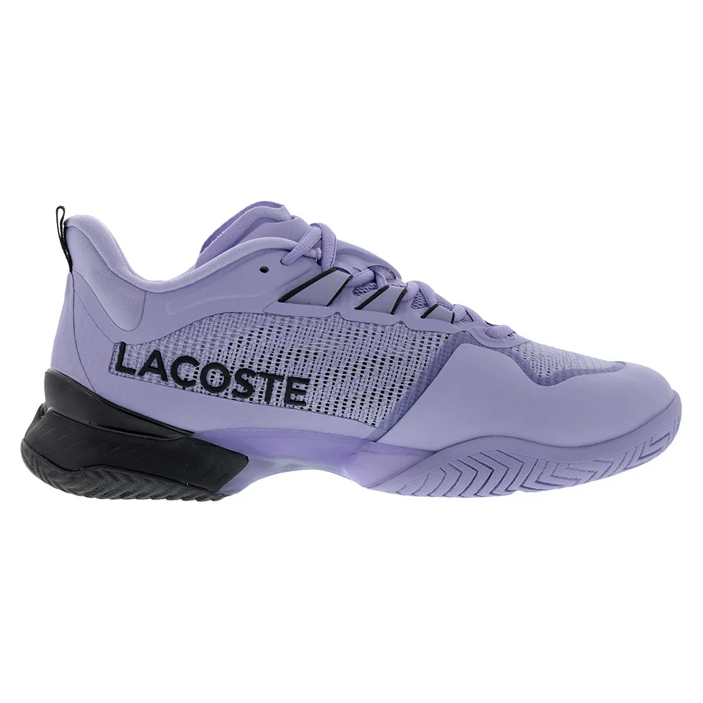 Men`s AG-LT23 Ultra Tennis Shoes Light Purple and Black Footwear Lacoste