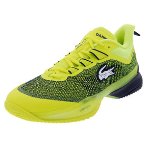 Men`s Daniil Medvedev AG-LT23 Ultra Tennis Shoes Yellow and Navy Footwear Lacoste