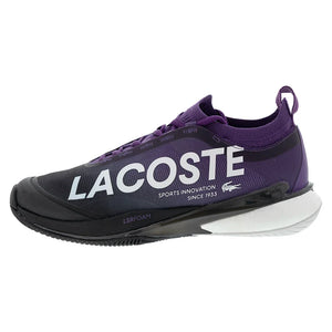 Men`s AG-LT25 Lite Tennis Shoes Purple and Black Footwear Lacoste