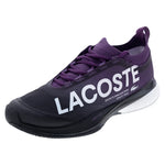 Men`s AG-LT25 Lite Tennis Shoes Purple and Black Footwear Lacoste