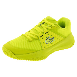 Men`s Power Serve Tennis Shoes Yellow Footwear Lacoste