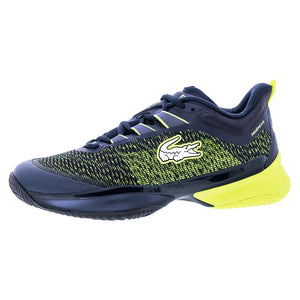 Men`s Daniil Medvedev AG-LT23 Ultra Tennis Shoes Navy and Yellow Footwear Lacoste