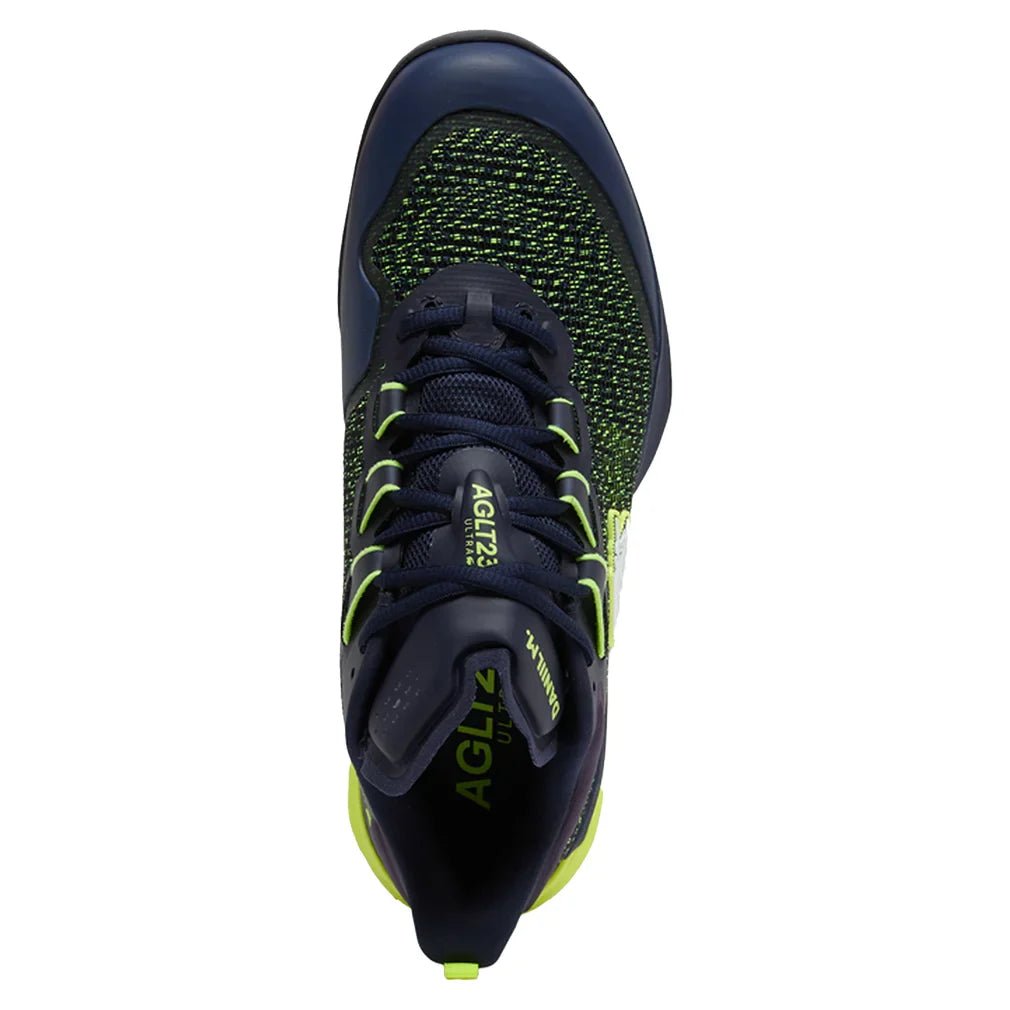 Men`s Daniil Medvedev AG-LT23 Ultra Clay Tennis Shoes Navy and Yellow Footwear Lacoste