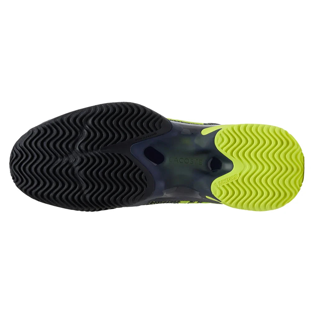Men`s Daniil Medvedev AG-LT23 Ultra Clay Tennis Shoes Navy and Yellow Footwear Lacoste