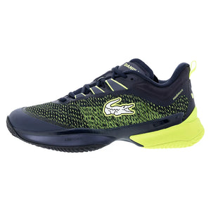 Men`s Daniil Medvedev AG-LT23 Ultra Clay Tennis Shoes Navy and Yellow Footwear Lacoste