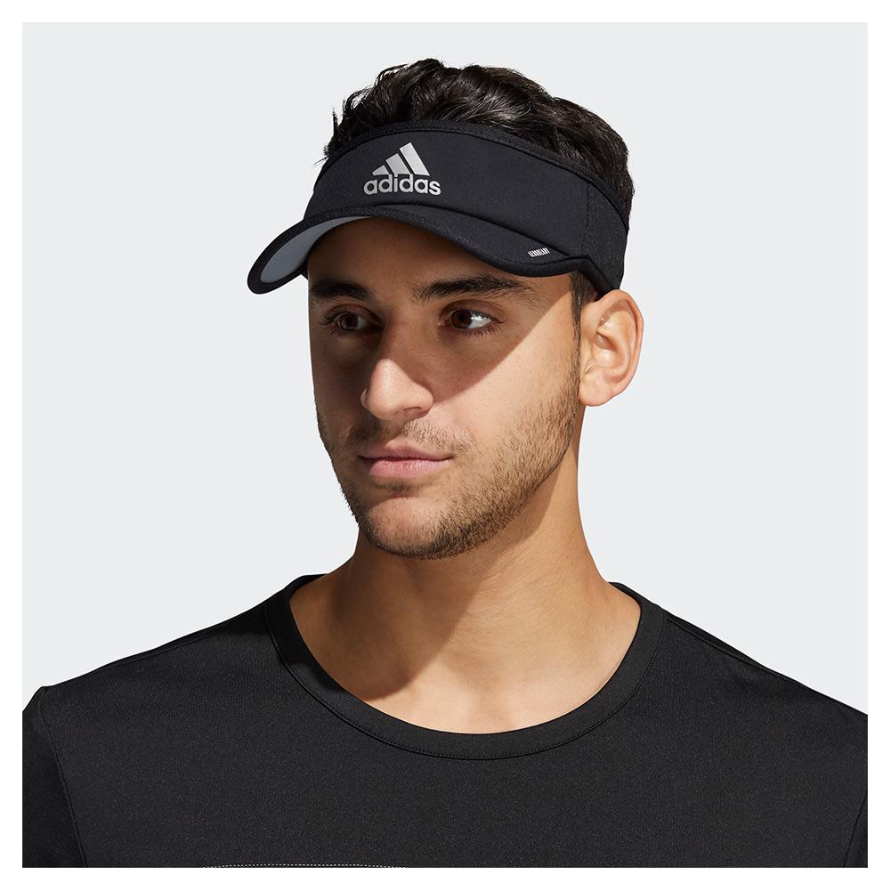 Men`s Superlite 2 Visor Black and Silver Reflective Adidas