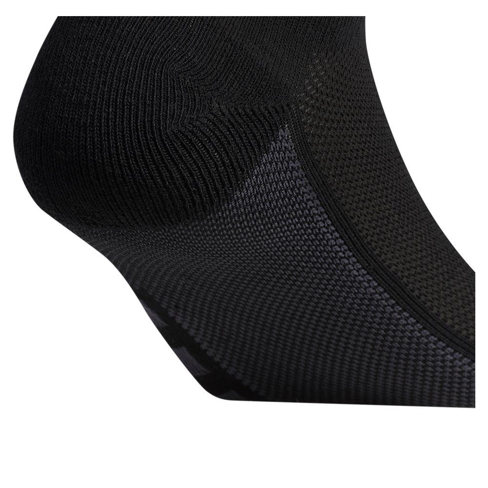 Men`s Superlite Stripe 3 No Show Socks 3-Pack Black and Night Grey Adidas