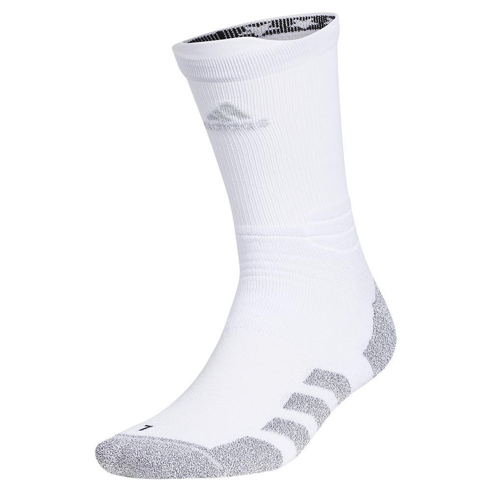 5-Star Team Traxion Crew Socks White and Clear Grey Adidas