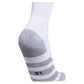 5-Star Team Traxion Crew Socks White and Clear Grey Adidas