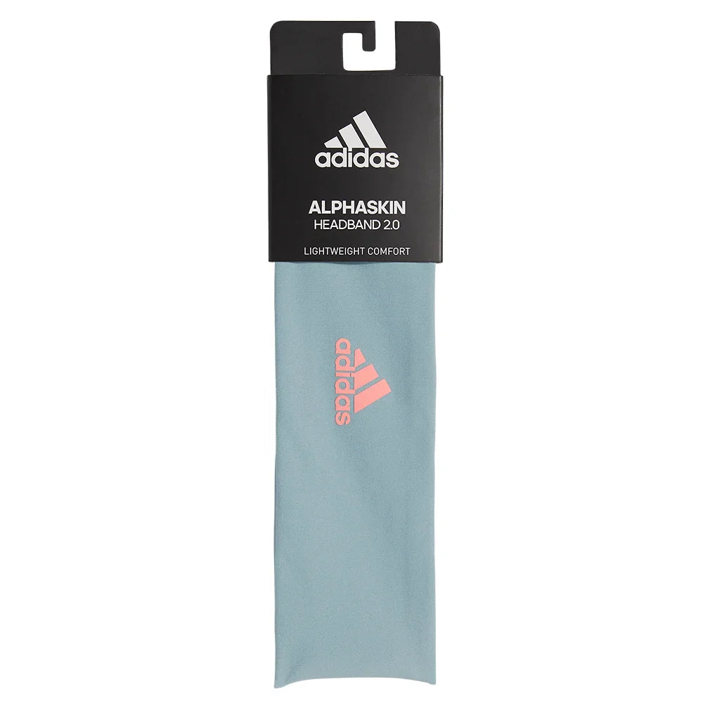 Alphaskin 2.0 Headband Magic Grey and Acid Red Accessories Adidas