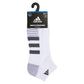 Men`s Cushioned 3.0 3 Pack Low Cut Tennis Socks White and Onix Grey Socks Adidas