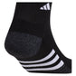 Men`s Cushioned 3.0 3 Pack Quarter Tennis Socks Black and White Socks Adidas