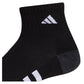 Men`s Cushioned 3.0 3 Pack Quarter Tennis Socks Black and White Socks Adidas