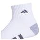 Men`s Cushioned 3.0 3 Pack Quarter Tennis Socks White and Onix Grey Socks Adidas