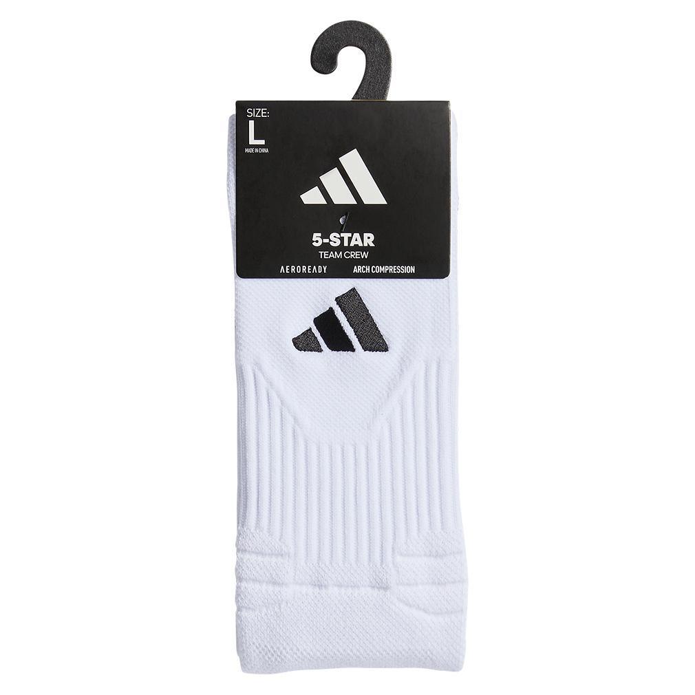 5-Star Team 2.0 Crew Socks White and Black Socks Adidas