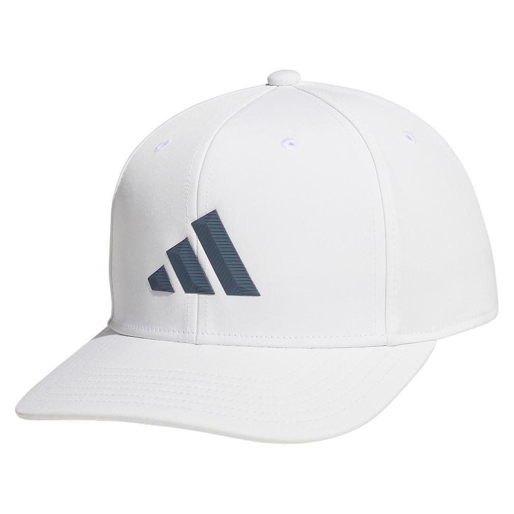 Men`s 3-Bar Snapback 2.0 Hat White and Onyx Grey Adidas