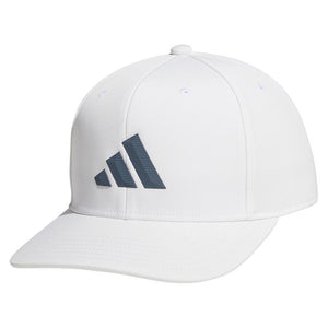 Men`s 3-Bar Snapback 2.0 Hat White and Onyx Grey Adidas