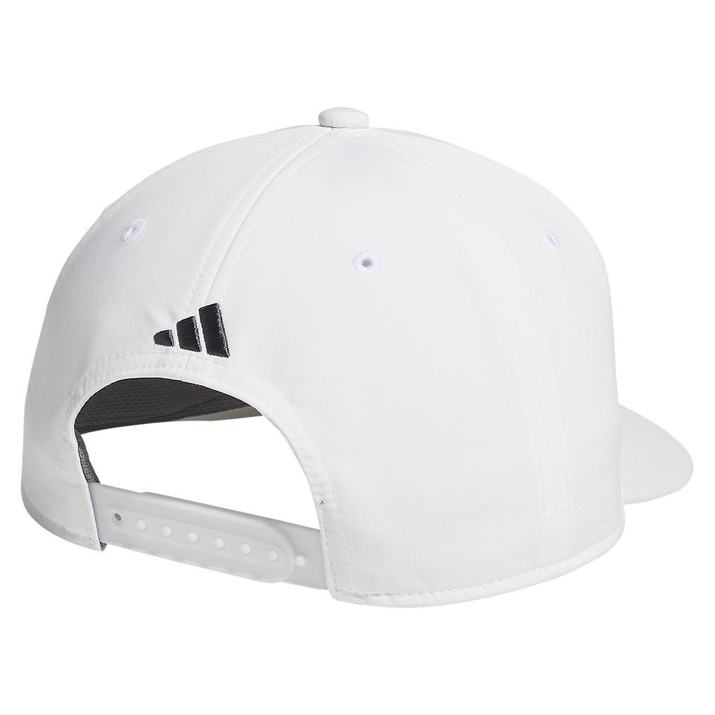 Men`s 3-Bar Snapback 2.0 Hat White and Onyx Grey Adidas