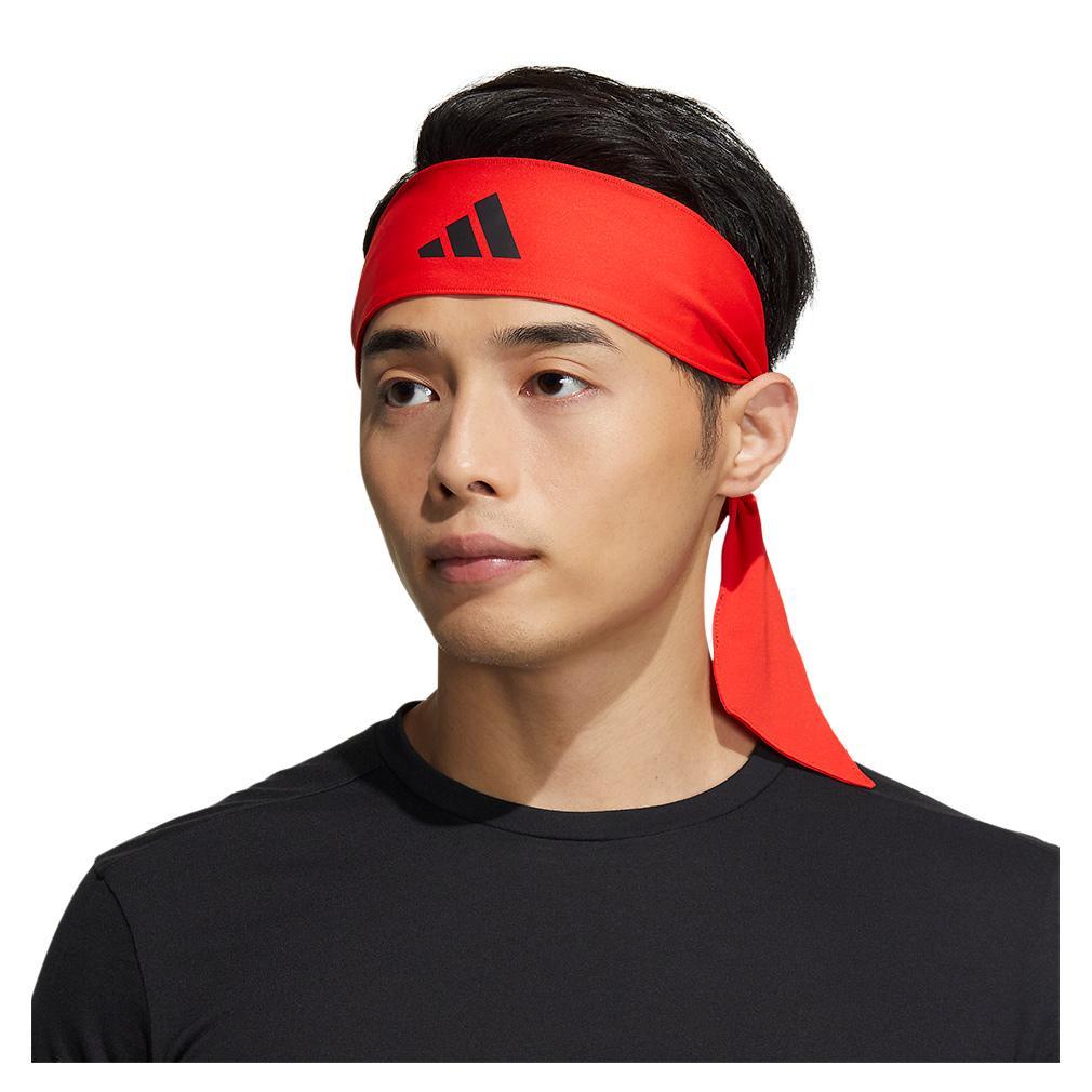 Alphaskin Tie 2 Headband Red and Black Accessories Adidas