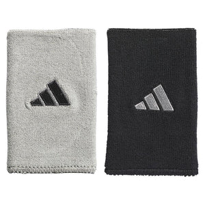 Interval Large Reversible 2.0 Wristband Black and Aluminum 2 Accessories Adidas
