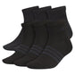 Men`s Superlite 3.0 6 Pack Quarter Tennis Socks Black and Night Grey Adidas