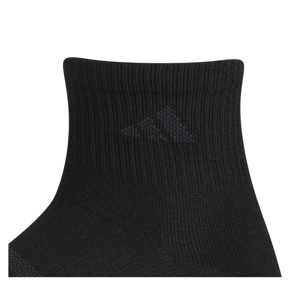 Men`s Superlite 3.0 6 Pack Quarter Tennis Socks Black and Night Grey Adidas