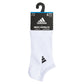 Men`s Superlite 3.0 6 Pack No Show Tennis Socks White and Black Adidas