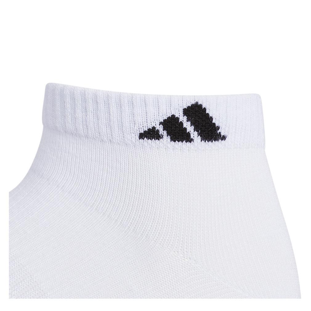 Men`s Superlite 3.0 6 Pack Low Cut Tennis Socks White and Black Adidas
