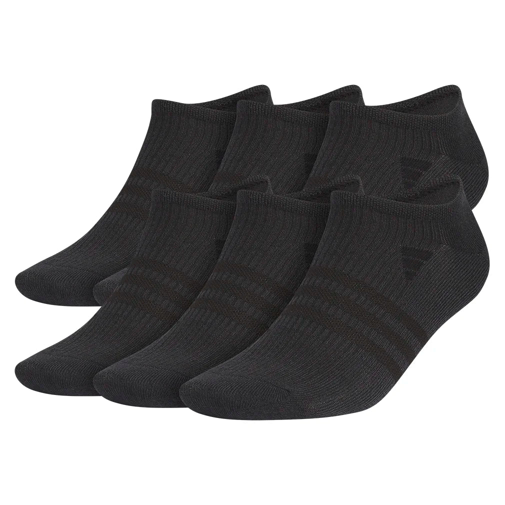 Men`s Superlite 3.0 6 Pack No Show Tennis Socks Black and Night Grey Socks Adidas
