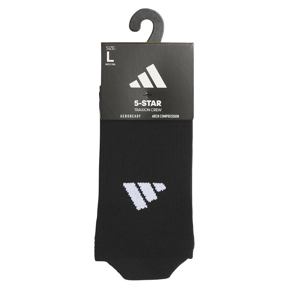 5-Star Team Traxion 2.0 Crew Socks Black and White Socks Adidas