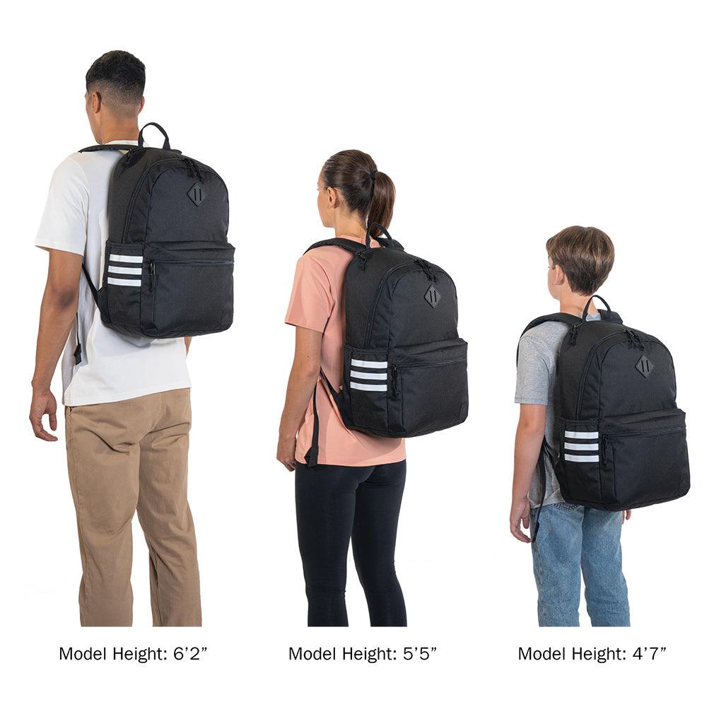 Classic 3S 5 Backpack Twill Onix Grey and Black Bags Adidas