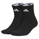 Pure Training 2-Pack High Quarter Socks Black and White Socks Adidas