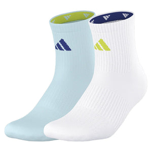 Pure Training 2-Pack High Quarter Socks Almost Light Blue and Semi Lucid Blue Socks Adidas