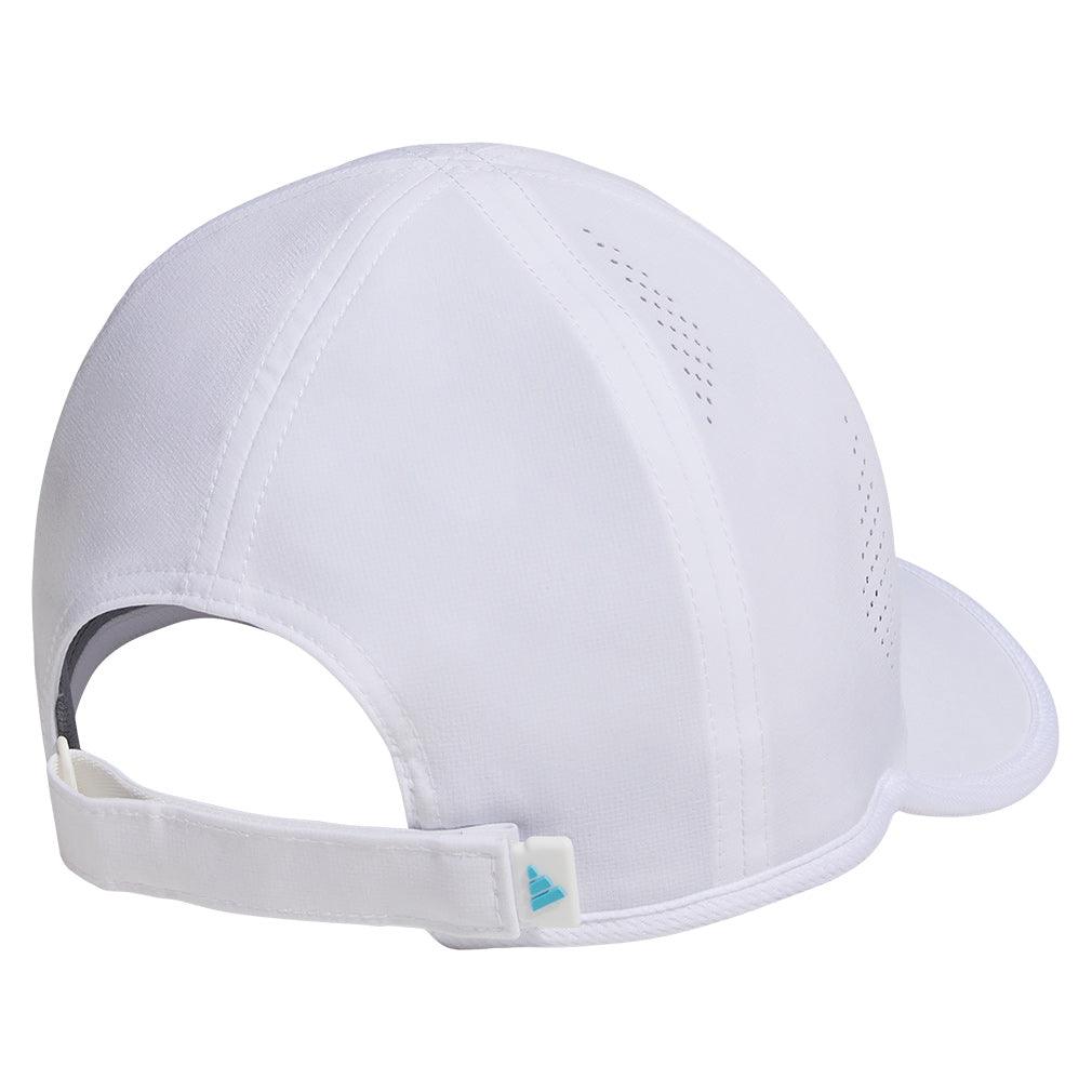 Juniors` Superlite 3 Hat White and Bright Cyan Apparel Adidas