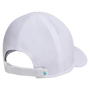 Juniors` Superlite 3 Hat White and Bright Cyan Apparel Adidas