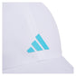 Juniors` Superlite 3 Hat White and Bright Cyan Apparel Adidas