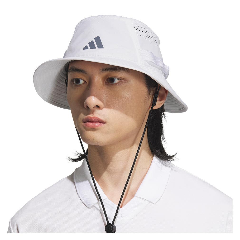 Men`s Victory 5 Bucket Hat White and Black Apparel Adidas