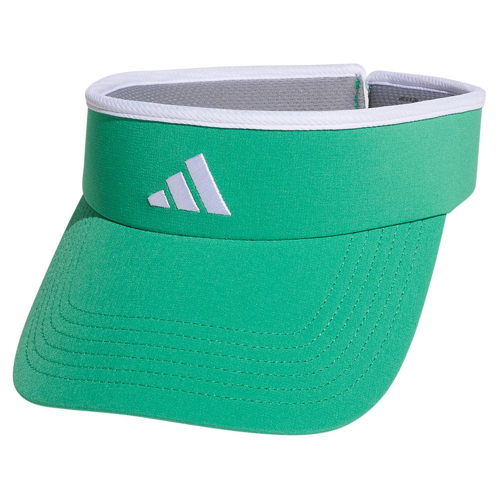 Women`s Match 2 Visor Semi Court Green and White Apparel Adidas