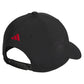 Juniors` Gameday 2 Snapback Black and Pure Ruby Red Apparel Adidas