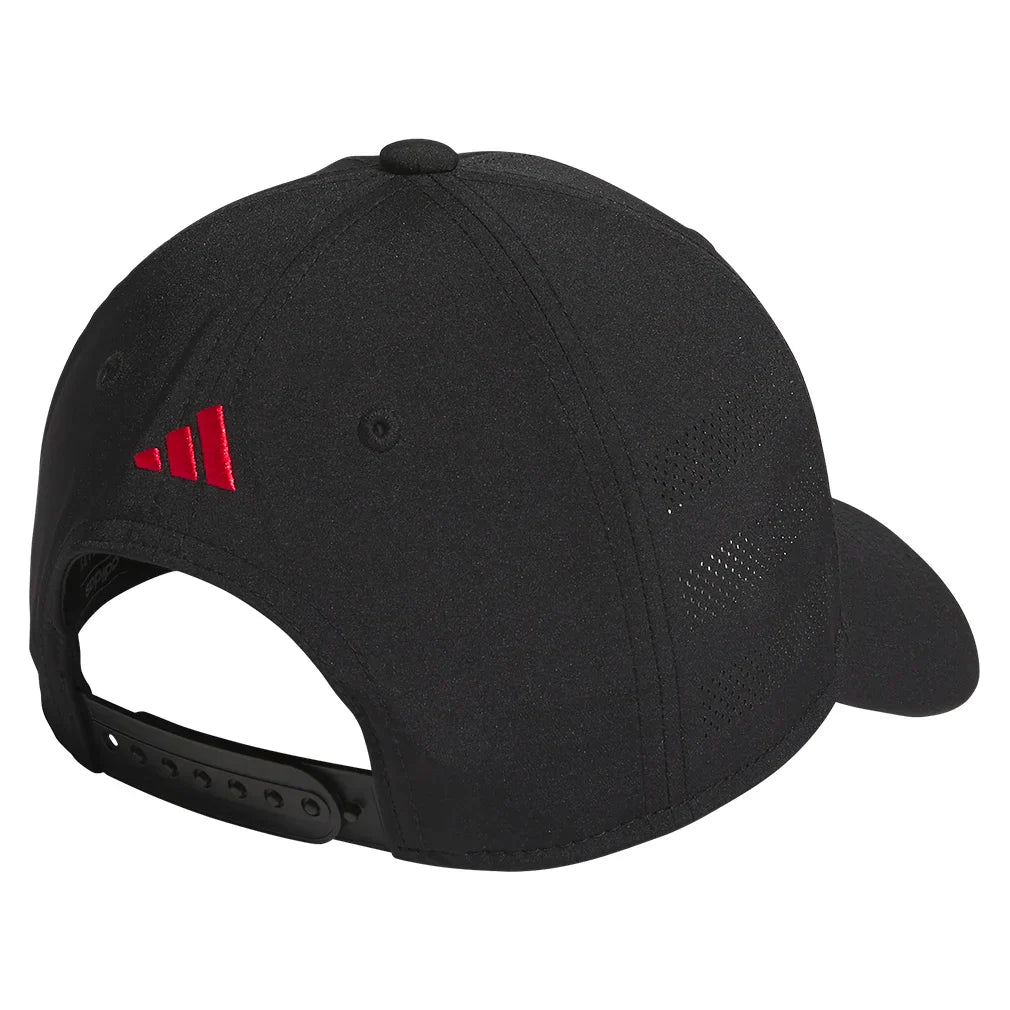 Juniors` Gameday 2 Snapback Black and Pure Ruby Red Apparel Adidas