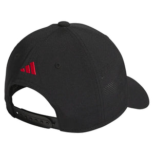 Juniors` Gameday 2 Snapback Black and Pure Ruby Red Apparel Adidas