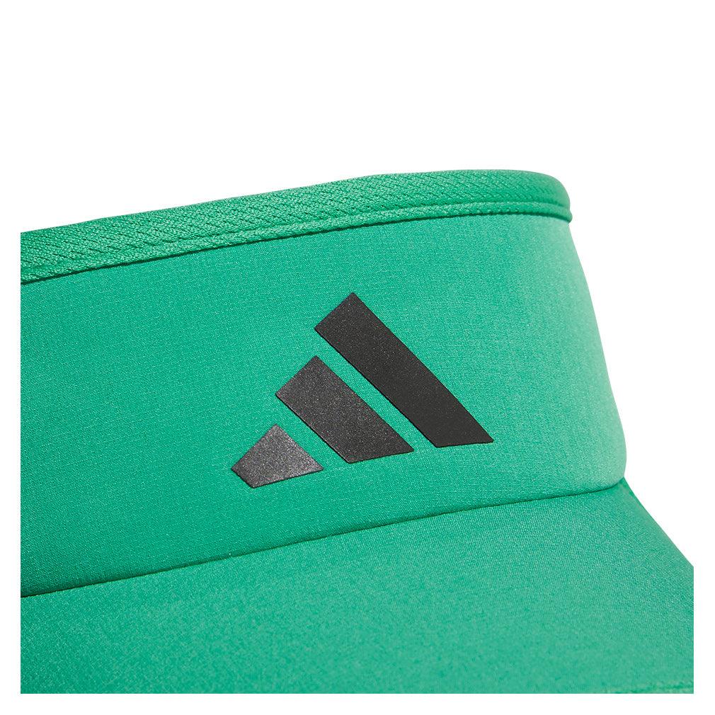 Men`s Superlite 3 Visor Semi Court Green and Black Apparel Adidas