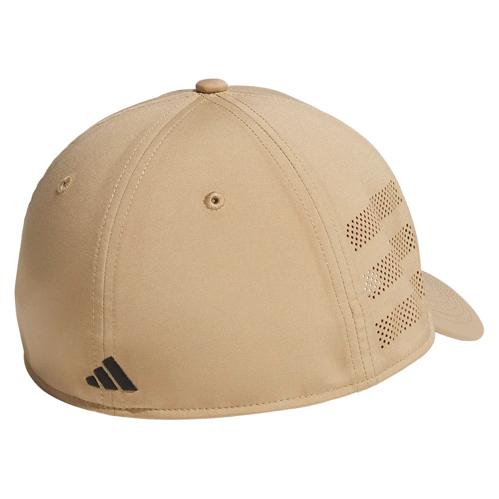 Men`s Gameday 4 Stretch Fit Hat Warm Sandstone Beige and Black Apparel Adidas