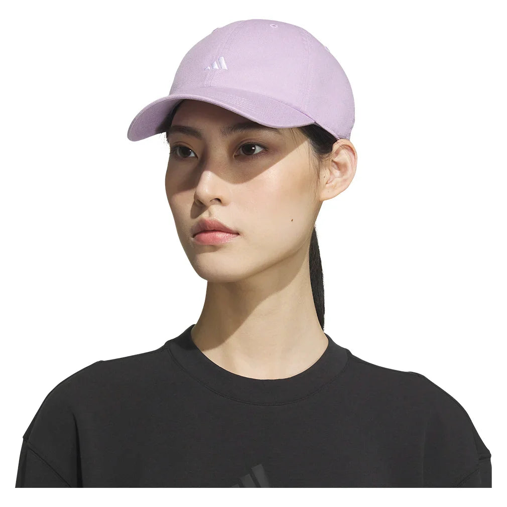 Women`s Saturday 3 Cap Powder Plum and White Apparel Adidas