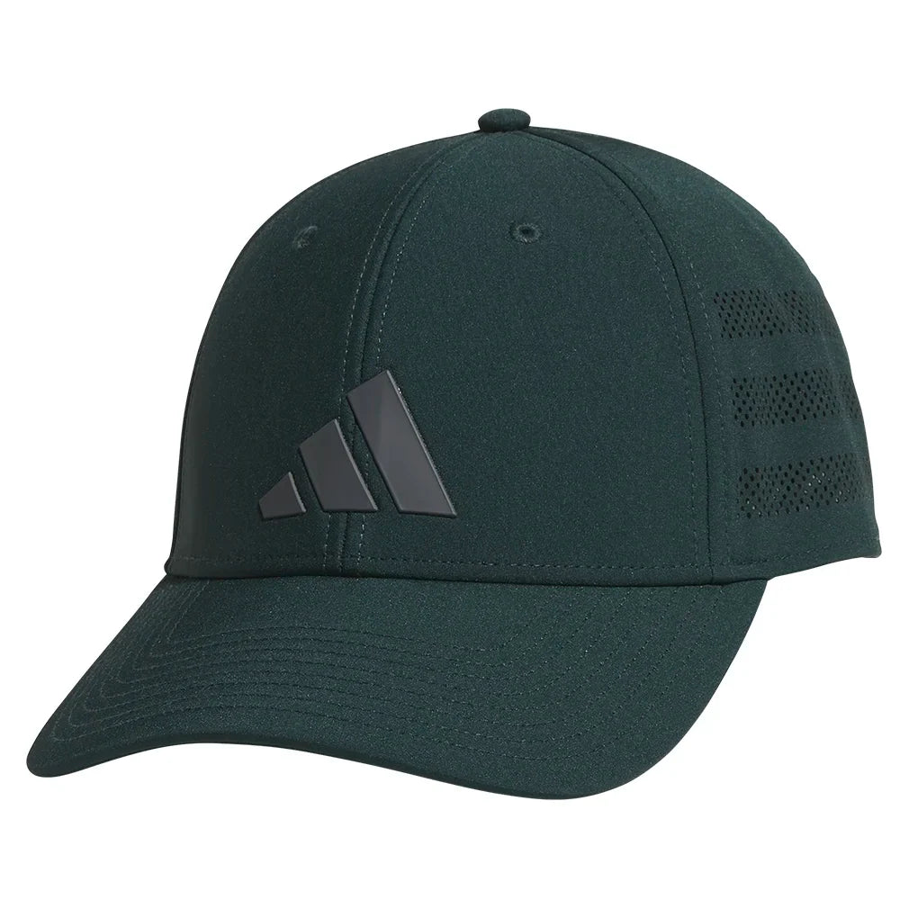 Men`s Gameday 4 Stretch Fit Hat Aurora Green Ivy and Grey Six Apparel Adidas