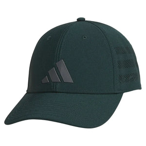 Men`s Gameday 4 Stretch Fit Hat Aurora Green Ivy and Grey Six Apparel Adidas